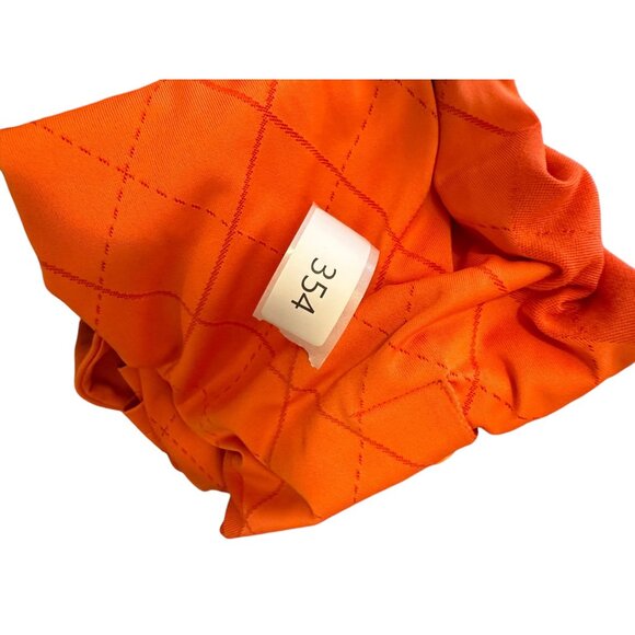 🍒 2/$20 🍒 Men’s Orange Polo Shirt with Diamond Pattern sz XL - Picture 6 of 6